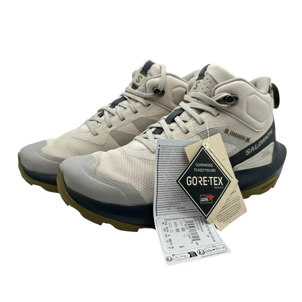 Womens 9 M Salomon Elixir Activ Mid GTX Hiking Boots 475642 Gore-Tex‎ Waterproof